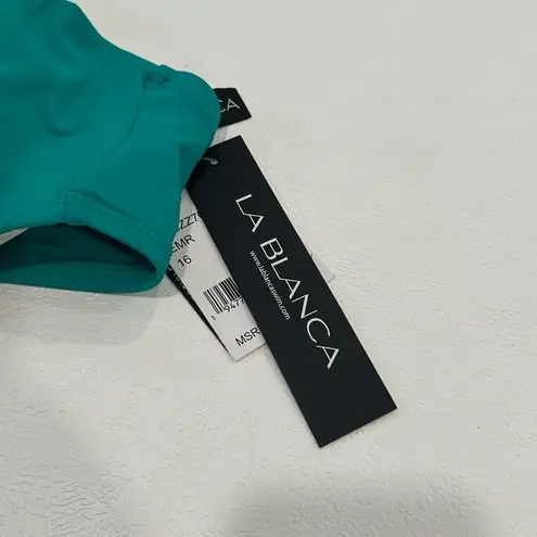 La Blanca NWT | Island Goddess Underwire Twist Bikini Top Emerald 16