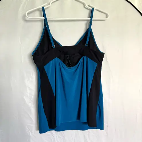 Magicsuit Miraclesuit Venus Tankini Swim Top 12 Blue Colorblock Beach Slimming