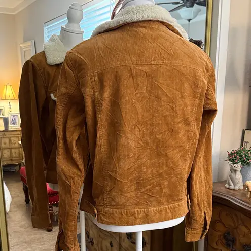 ASOS  Brown Jean Jacket with Cream Sherpa Lining