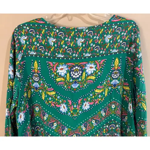 Matilda Jane Evergreen Make Believe Floral Long Sleeve Top Size XL