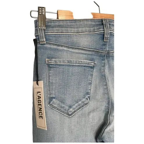 L'Agence New L’Agence Womens 25 Marguerite High Rise Skinny Light Wash Blue