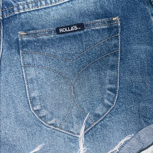 ROLLA'S High Rise Dark Blue Jean Shorts size 25