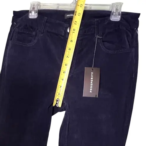 Prosperity Corduroy Pants Womens 31 Navy Blue Bootcut Stretch 98% Cotton Spandex