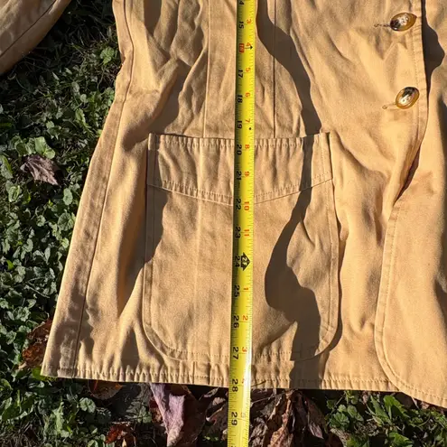 Orvis Women's Size 16 Cotton Blazer Yellow Tan Sport Coat 3 Button Classic