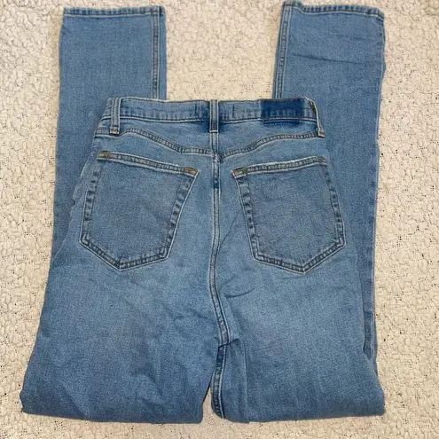 Abercrombie & Fitch Abercrombie '90s Slim Straight Ultra High Rise Jeans Criss Cross Curve Love 26