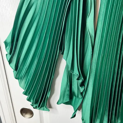 Rene Ruiz Pleated Charmeuse Cocktail Dress (NWT) Size 4 Green