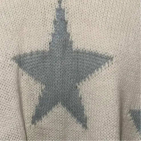 Sweet & Sinful CREAM BLUE VINTAGE FRAYED LOOK STARS SIZE XS