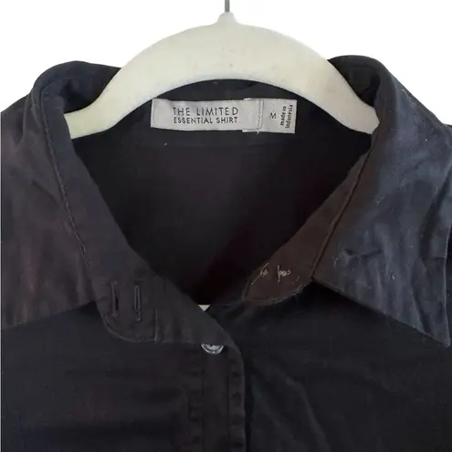 The Limited  Long Sleeve Essential Shirt button down collar black work size M