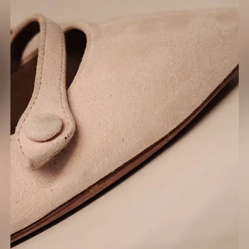 Tabitha Simmons Equipment Lynette Suede Point Toe Flats Women’s Baby Pink Size 6