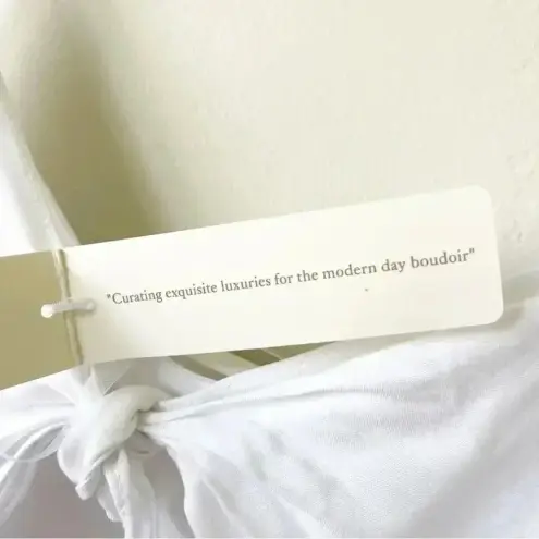 Naked Princess Bridal Ivory White Slip Midi Dress Boudoir Size Small NWT