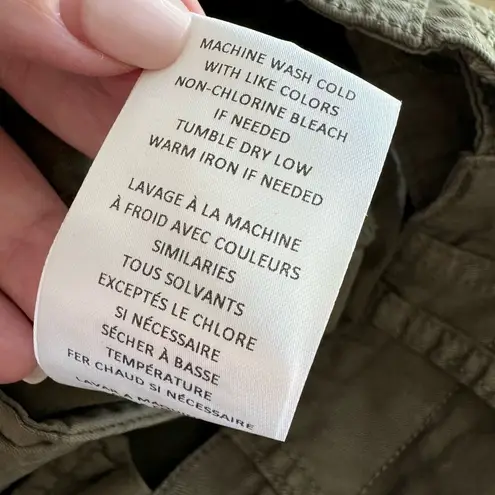 Velvet Graham & Spencer Green Side Stripe Skinny Raw Hem Pants Women's Size 4