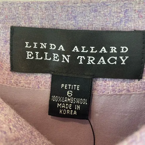 Ellen Tracy Linda Allard Lavender Wool Blend Pencil Skirt NWT Size 6P