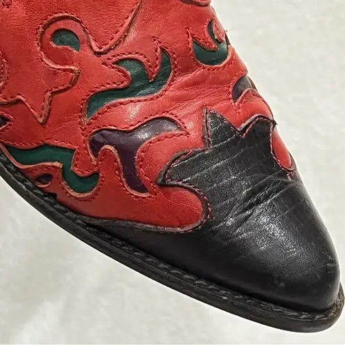 Hunt Club Red Leather Jennifer Bootie Size 6.5