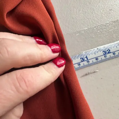 CROSBY by Mollie Burch XL Kendall Top Orange Drape Kaftan Top Lagenlook boxy - Image 11