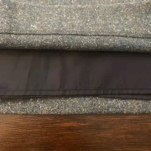 barney's new york blue wool blend pencil skirt size 6