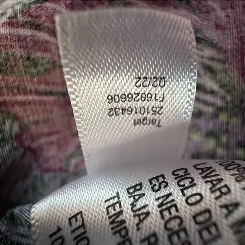 Kika Vargas X Target Wrap Top Coral Reef Puff Sleeve Scalloped Hem 1X Wo… Purple