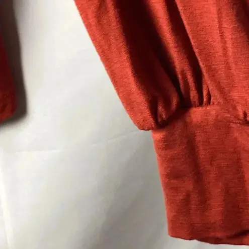 Karen Kane NWT WO SIZE 3X RUST COLOR SUPER SOFT BLOUSON SLEEVE TWIST TIE HEM