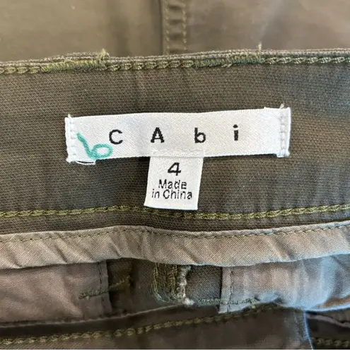 CAbi Women's  816 olive green Ivy League bermuda shorts size 4