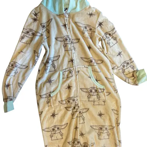 Star Wars Pajama Long Sleeve SZ SM Baby Yoda GROGU Hooded Blanket Sleeper