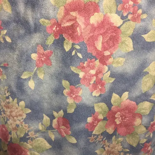 Coldwater Creek Berber Floral Vest Sz M