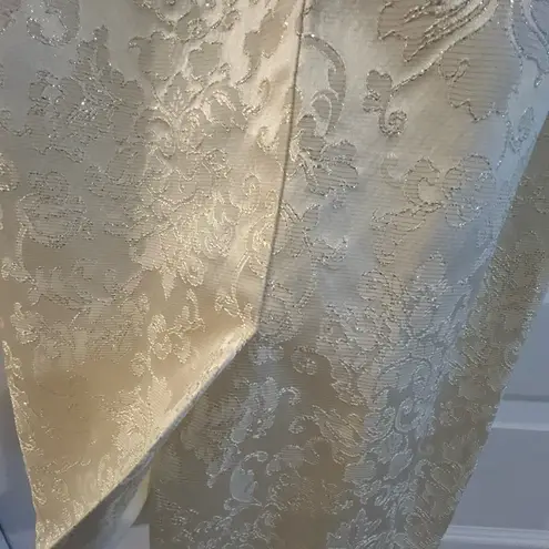 Jessica McClintock Vintage Off Shoulder Wedding Dress Cream Ivory Size 12