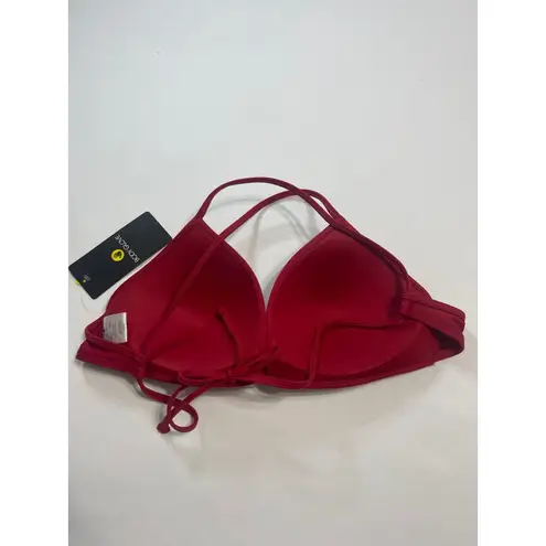 Body Glove Kerry Twist Front Bikini Top Size L Cranberry New With Tags