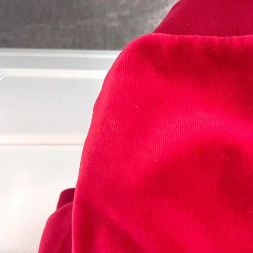 Aviator Nation Classic Velvet Relaxed Sweatshirt Red Size S