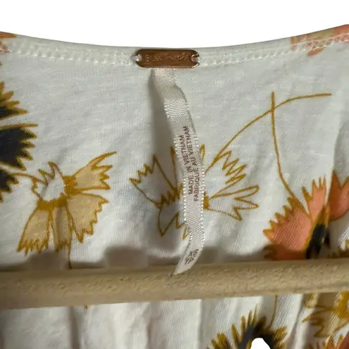 Free People  Love Potion White Floral Lace Sleeveless Knit Boho Tank Top Size XS