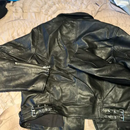 Abercrombie & Fitch  leather jacket large