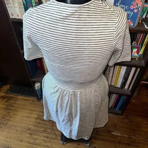 Boden Miranda fit & flare striped elevated basics elegant dress Black Size 6