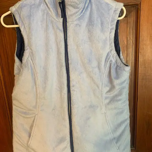 Free Country  Women’s reversible vest, size Small, navy/light blue