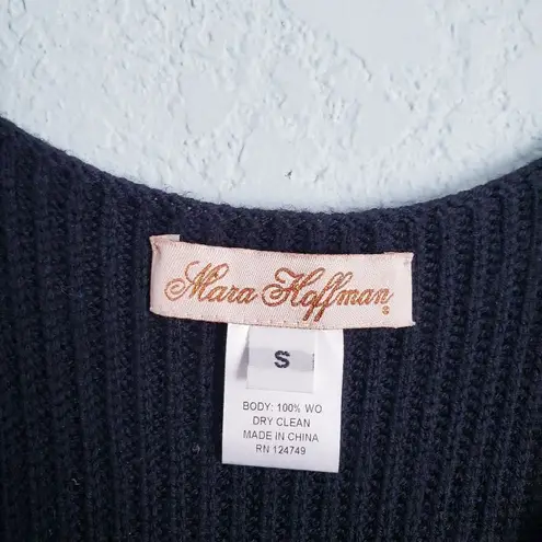 Mara Hoffman Mara Huffman Black Metallic Knit Ribbed Bodycon Dress with Zipper Details