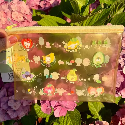 Sanrio Clear Zipper Bag With Multiple Characters