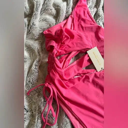 Ramy Brook NWT Kezia Cutout One Piece Swimsuit in Deros (Pink), Size M