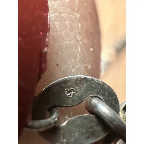 DGS Sterling Silver 925 Filigree Handpainted Ceramic Ring & Pendant Sz 6.5