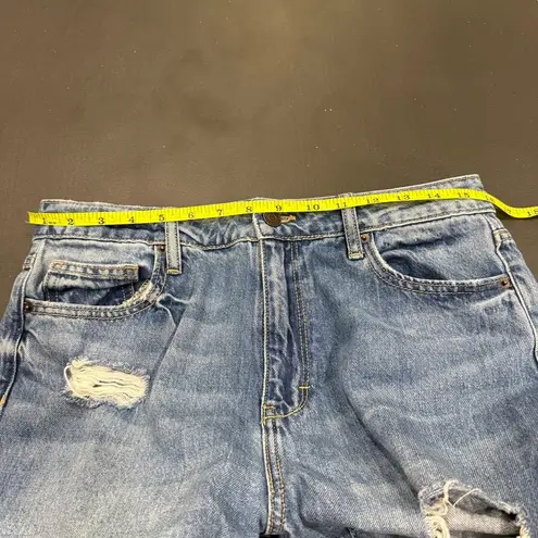 Hidden Jeans Ripped High Waist Ankle Straight Leg Jeans Blue Size 30