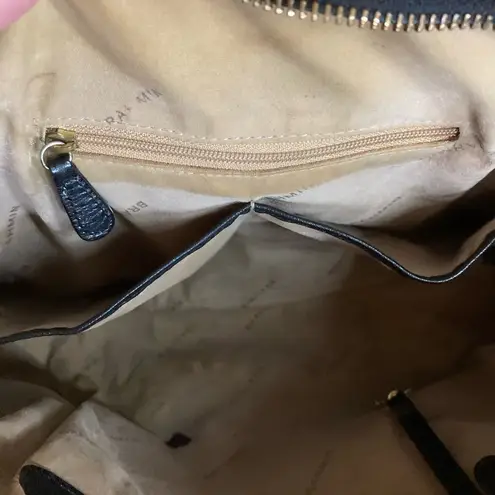 Brahmin ANNA BLACK TUSCAN LEATHER VINTAGE SHOULDERBAG TOTE