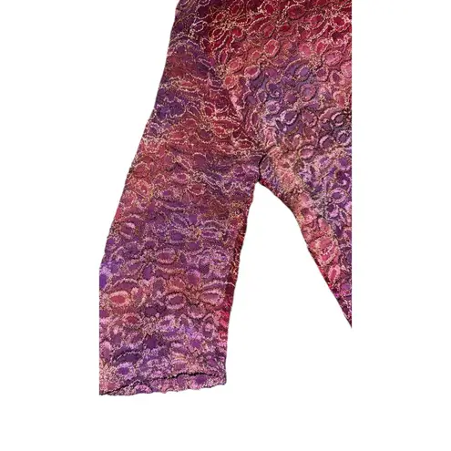 Vintage Y2K Avenue Lace Fairy Top Women's Size 18/20 Whimsical Floral Coquette Pink Size L