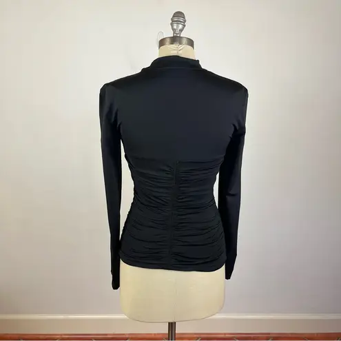 Rachel Parcell Ruched Fitted Top in Black