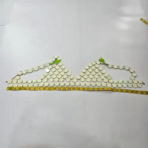 H:ours Diana Top in Neon Green