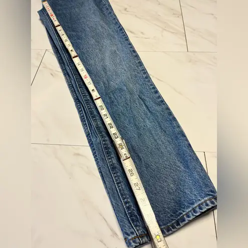 Denim Forum Aritzia Joni high rise loose button fly denim jeans 30 length sz 25 Blue