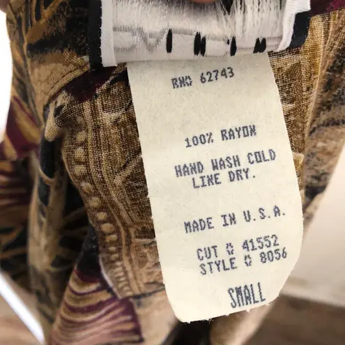 Unique VTG 80s Caliche Unisex Hawaiian shirt brown earthy multi