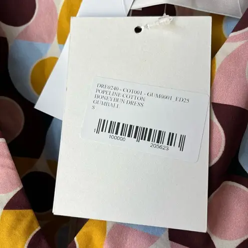 NEW LA DoubleJ Dress Flutter Capâ Sleeve HoneybunâGumball Mini Dress Multi Sz S Pink