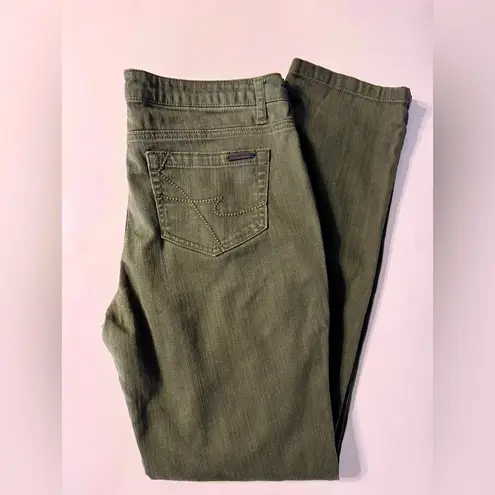 Kenneth Cole Jess Straight Leg Jeans Dark Green Size 29