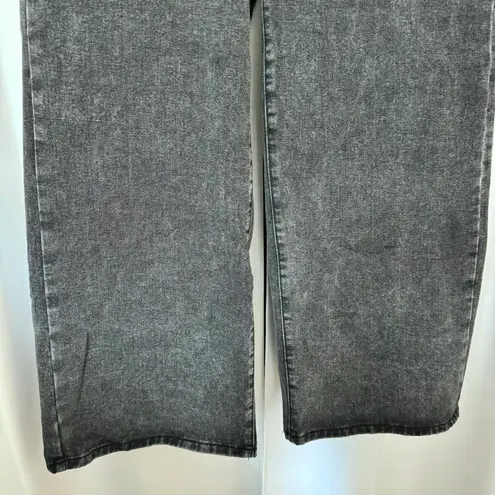 SheIn Dark Gray High Waisted Baggy Wide Leg Y2K Oversized Jeans Size Medium