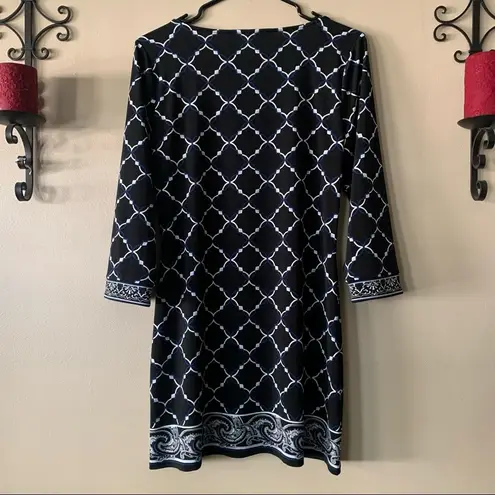 White House | Black Market WHBM Embroidered Square Collar Paisley Dress Size Small