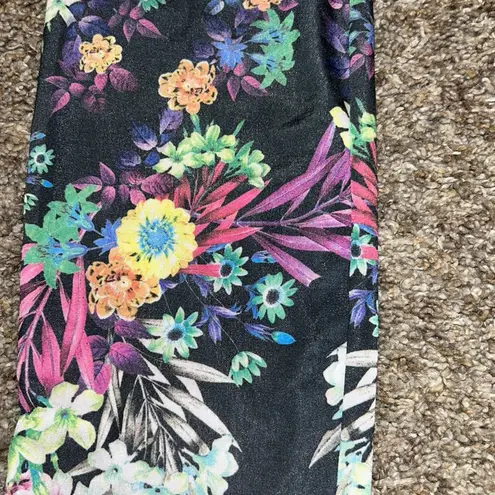 See You Monday Floral Leggings Sz Large