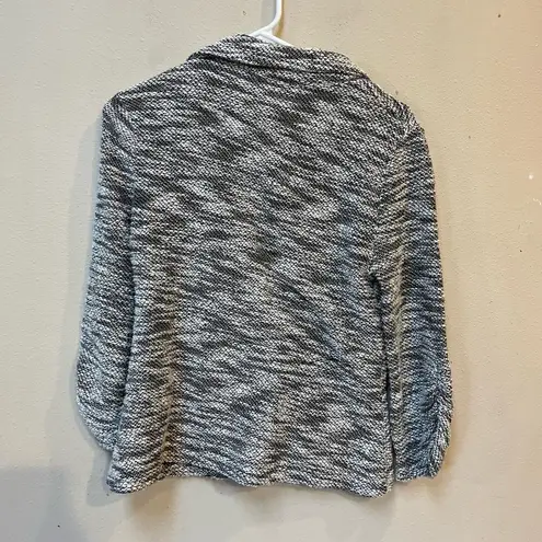 About A Girl Juniors Gray 3/4 Length Ruched Sleeve Button Sweater Cardigan XL