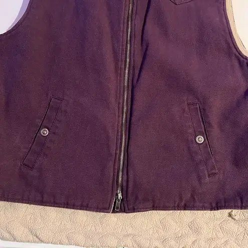 Roper women’s workwear vest 100% cotton XL Purple