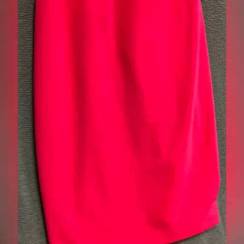 Calvin Klein  pink sleeveless dress with brass zipper and decorative neckline